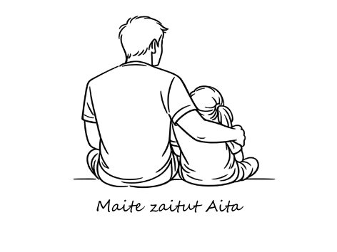 Cojín personalizado "Maite zaitugu Aita" - Imagen 2