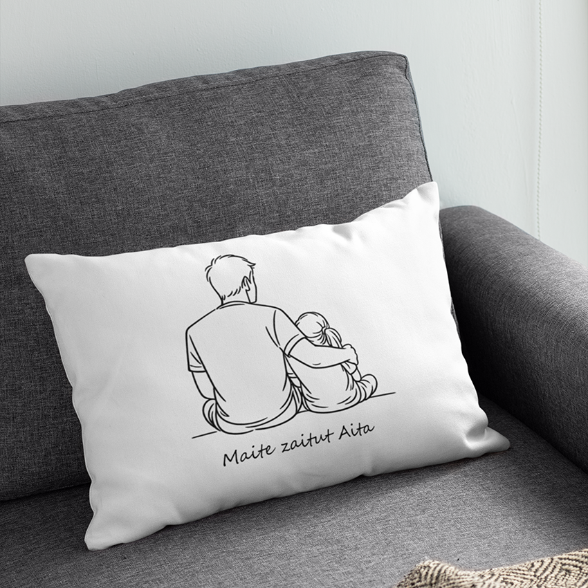 Cojín personalizado "Maite zaitugu Aita"