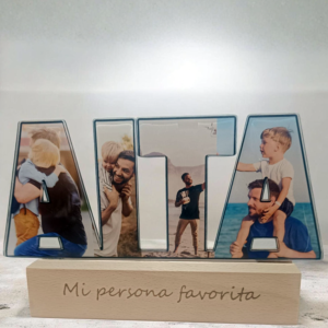 Lampara personalizada con fotos "AITA"