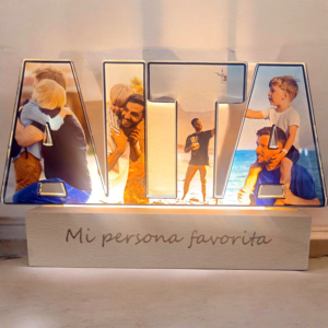 Lampara personalizada con fotos "AITA"